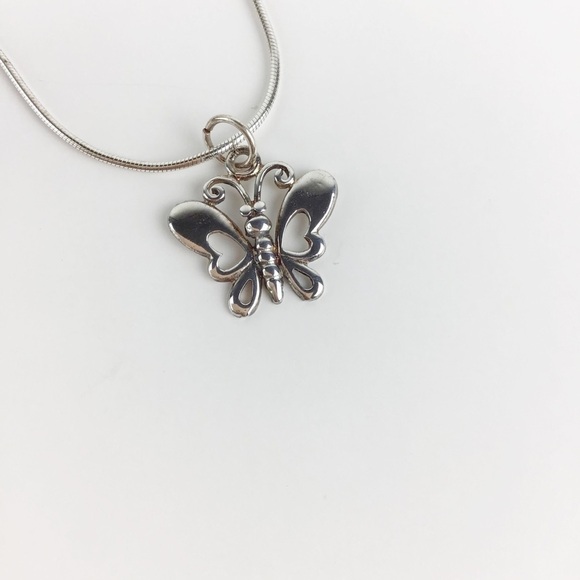 Jewelry - 925 Sterling Silver Butterfly Necklace